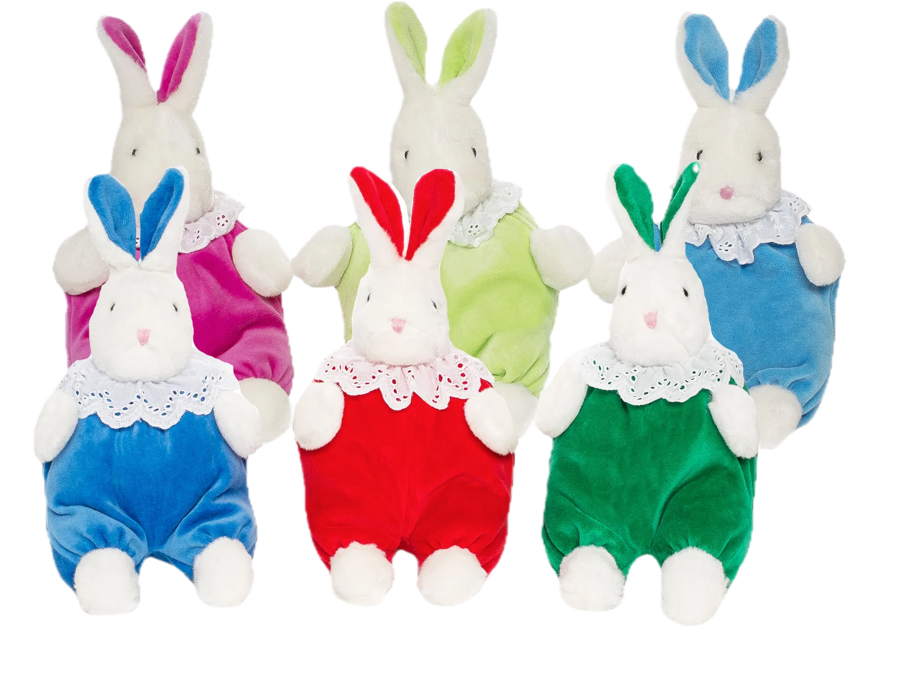 Bibi the rabbit in all six colours